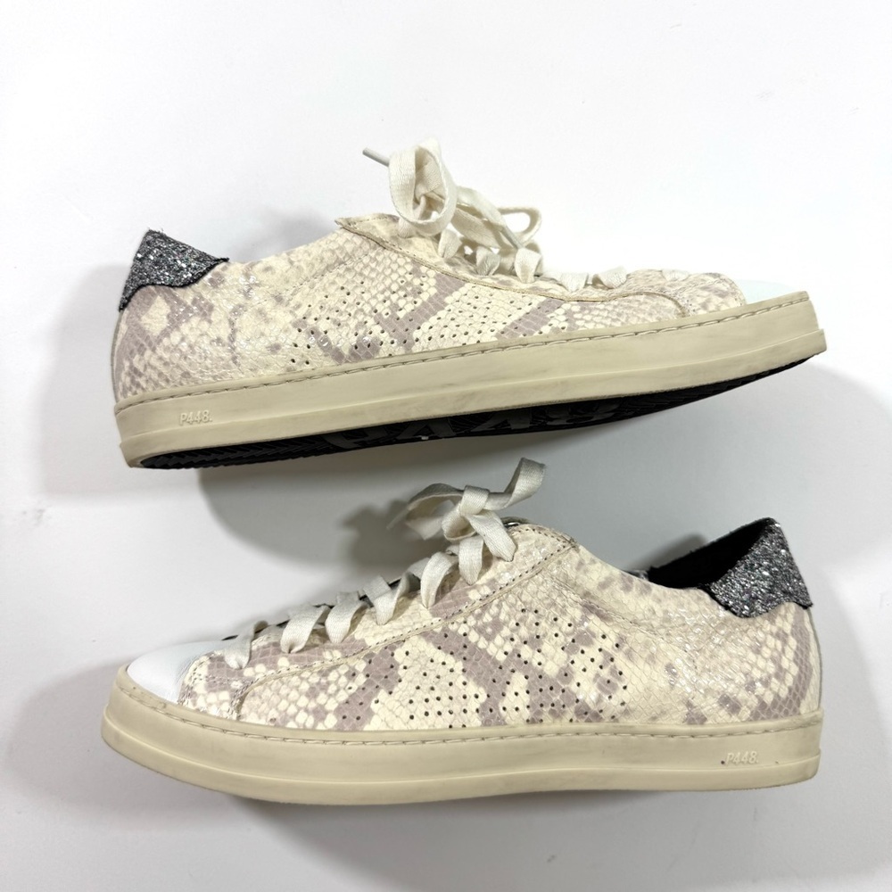 P448 John Python Glitter Sneaker Shoes - image 4